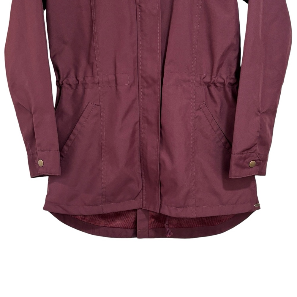 O’Neill Gayle Burgundy Windbreaker Hooded Zip Up Spring Jacket Women's Size XS - Picture 4 of 15